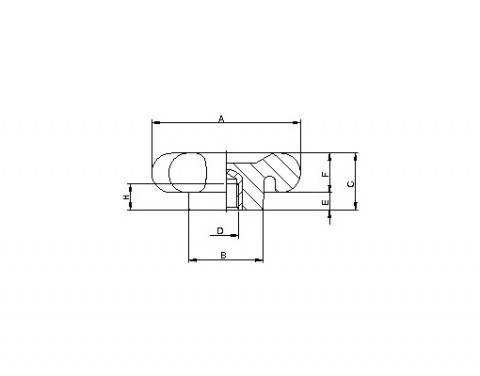 Sterngriffmutter VB 75 - Technische Zeichnung | Kuala Kunststofftechnik GmbH